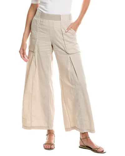 Xcvi Charli Linen-blend Wide Leg Pant In Neutral