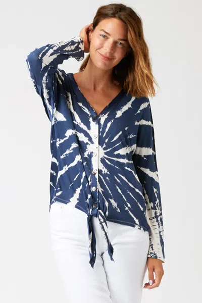 Xcvi Chaski Tie Top In Blue