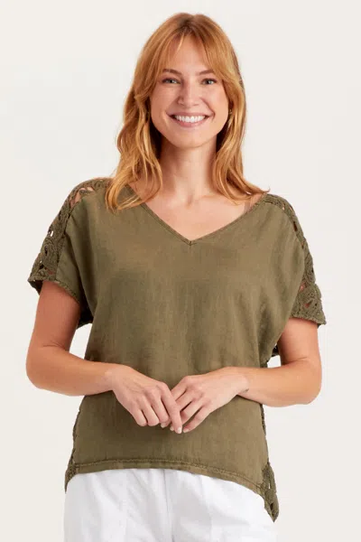 Xcvi Chastain Top In Green