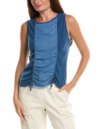Xcvi Cobie Linen-blend Tank In Transparent