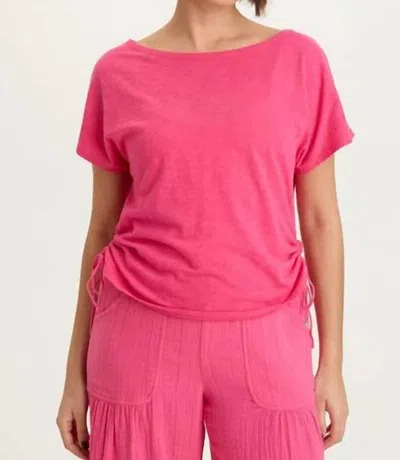 Xcvi Cohn Jersey Boatneck Tee In Beauty Queen In Pink