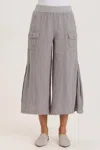 XCVI CONTINA CROP PANTS IN LEAD CAST