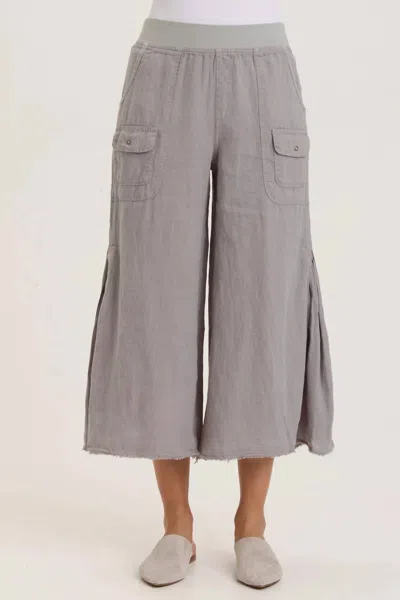 Xcvi Contina Crop Pants In Lead Cast In Grey