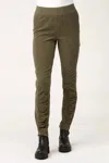 Xcvi Cord Oslo Legging In Sphinx Pigment In Green