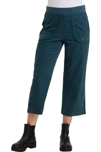 Xcvi Cord Trumble Crop Pants In Sea Port In Multi