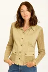 Xcvi Danica Jacket In Linwood Sands Pigment In Beige