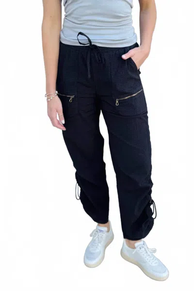 Xcvi Drawstring Trotter Pants In Black In Blue