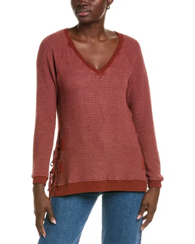 Xcvi Dutchman V-neck Pullover In Brown