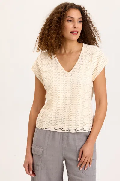 Xcvi Eaves Top In Beige