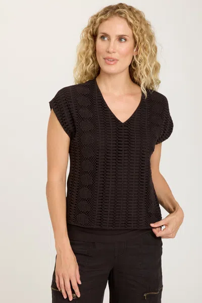 Xcvi Eaves Top In Black