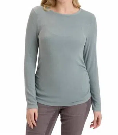 Xcvi Edie Long Sleeve Top In Dew Drop Pigment In Gray