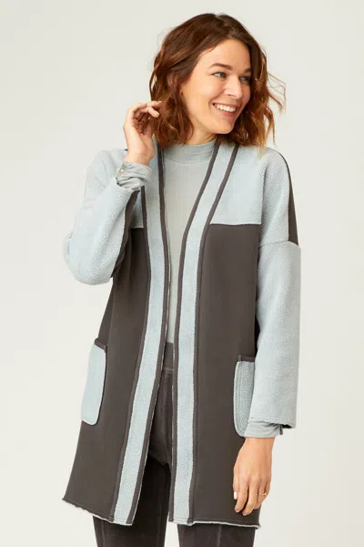 Xcvi Edith Long Coat In Gray