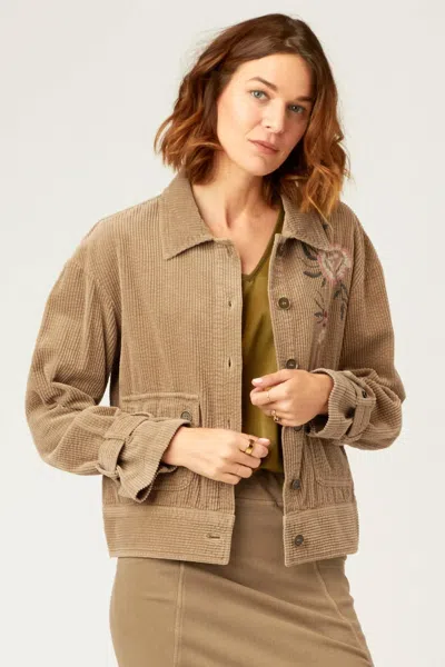 Xcvi Elki Relaxed Jacket In Beige