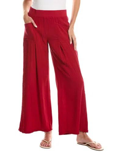 Xcvi Elu Wide Leg Pant In Red