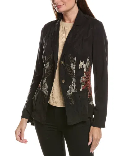 Xcvi Embroidered Danski Blazer In Black