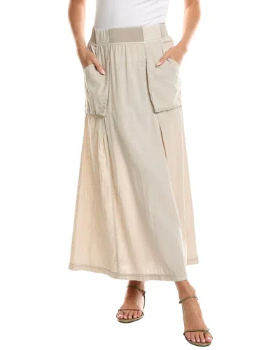 Xcvi Emerie Linen-blend Skirt In Neutral