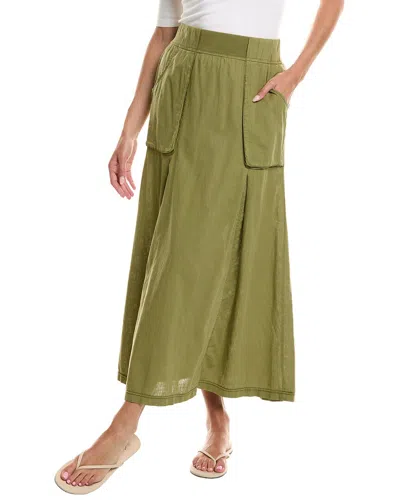 Xcvi Emerie Linen-blend Skirt In Green
