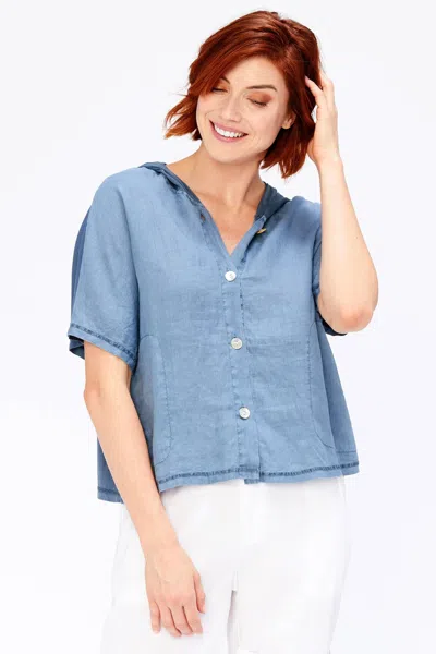 Xcvi Everly Top In Blue