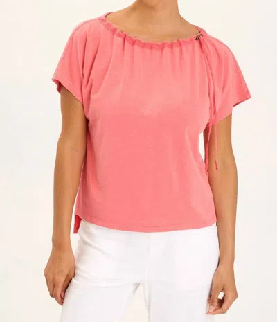 Xcvi Exelda Short Sleeve Top In Retrograde Pigment In Multi