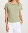 Xcvi Exelda Tee In Limescent In Multi