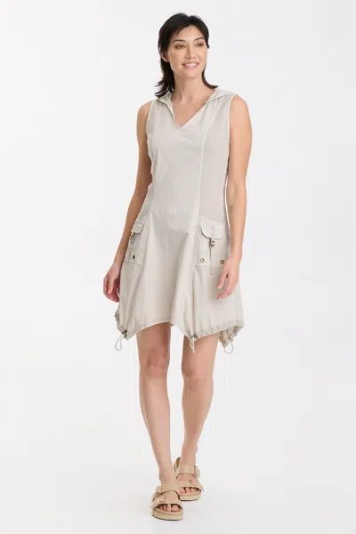 Xcvi Falco Hooded Dress In Grey