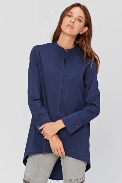 Xcvi Farrah Fawcett Blouse In Blue