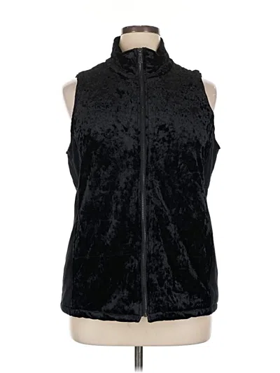 Pre-owned Xcvi Faux Fur Vest In Black