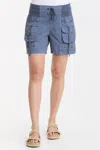 Xcvi Felix Short In Hypnotic Pigment In Blue