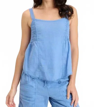 Xcvi Fernley Tank Top In Shasta Lake Blue In Multi