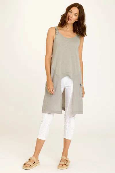 Xcvi Finton High Low Tank In Grey