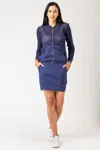 Xcvi Flannery Bomber In Blue