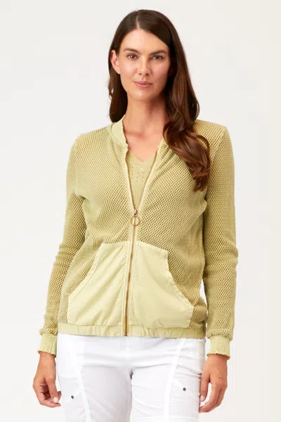 Xcvi Flannery Bomber In Green