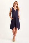 Xcvi Francis Tank Dress In Blue