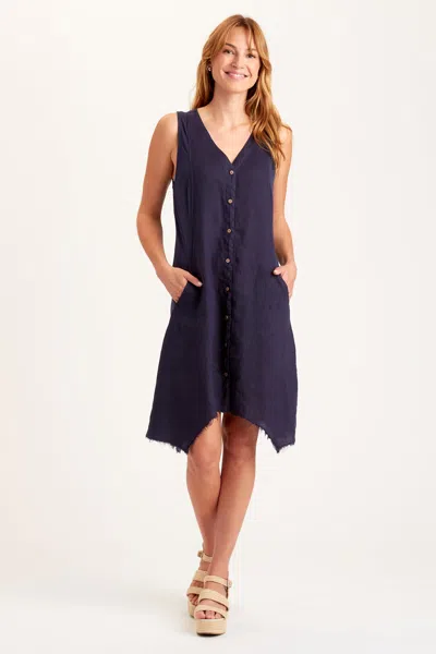Xcvi Francis Tank Dress In Blue