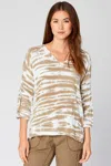 Xcvi Fringed Top In Brown