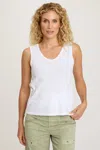 Xcvi Gidget Tank Top In White In White
