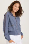 Xcvi Gillian Bomber In Blue