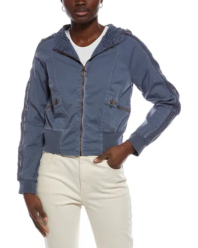 Xcvi Gillian Bomber Jacket In Blue