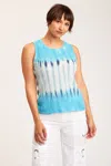 Xcvi Grady Tank In Blue
