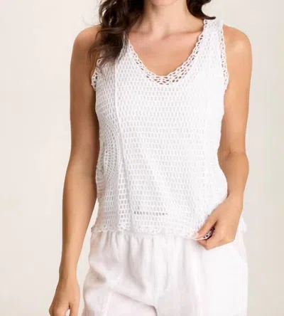 Xcvi Grazie Crochet Tank In White