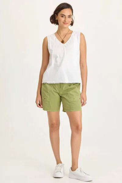 Xcvi Greta Smocked Waistband Shorts In Garnish In Multi