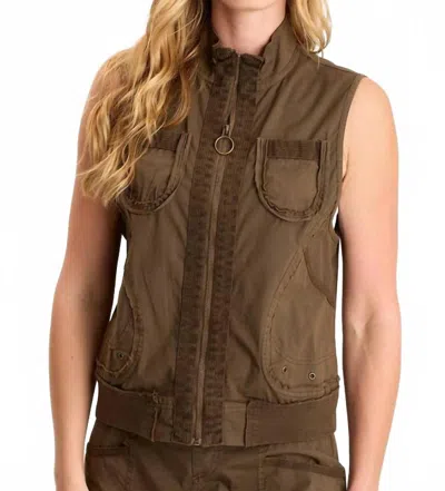 Xcvi Grindelle Cargo Vest In Westgate Pigment In Brown