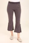 Xcvi Hakarl Flare Leg Ankle Pants In Charcoal In Gray