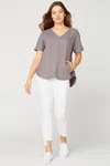 Xcvi Haystack Top In Grey