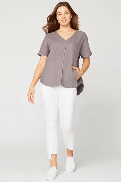 Xcvi Haystack Top In Grey