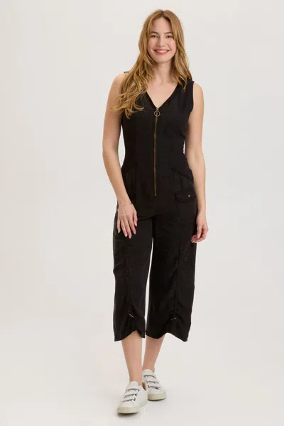 Xcvi Hewitt Hooded Jumpsuit In Black