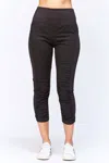Xcvi High Waist Jetter Crop In Black In Black