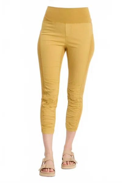 Xcvi High Waist Jetter Crop In Dandelion Pigment In Yellow