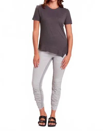 Xcvi High Waist Penny Legging In Cotton Grey Pigment In Gray