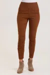 Xcvi High Waist Penny Legging In Russet Pigment In Brown